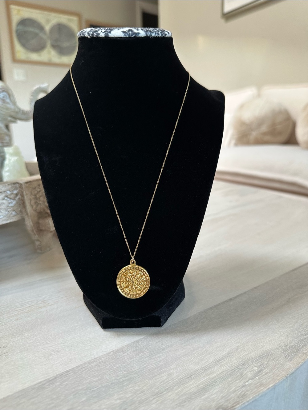 Meghan Bo Buddha Wheel Necklace